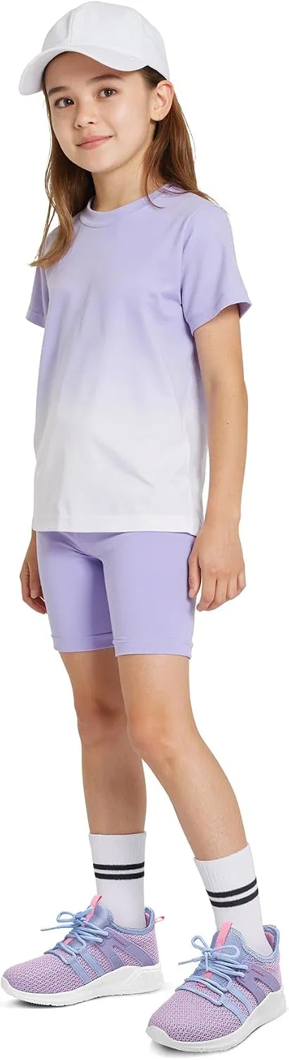 Детские кроссовки для девочек со шнуровкой RUNSIDE, Purple — фото 2