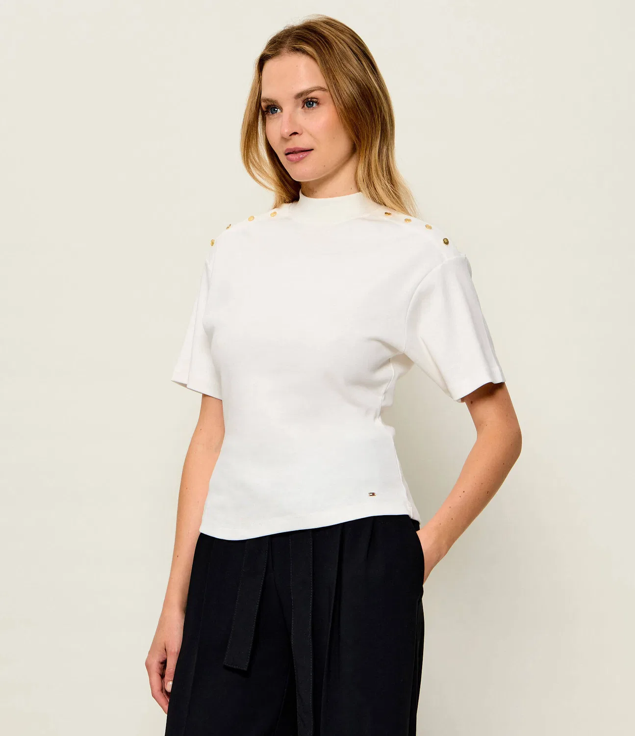 Блузка с коротким рукавом Tommy Hilfiger, ecru