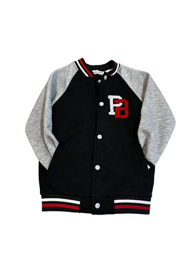Детская куртка для девочек с вышивкой Sagokids Rhythm Clothing, Black — фото 2