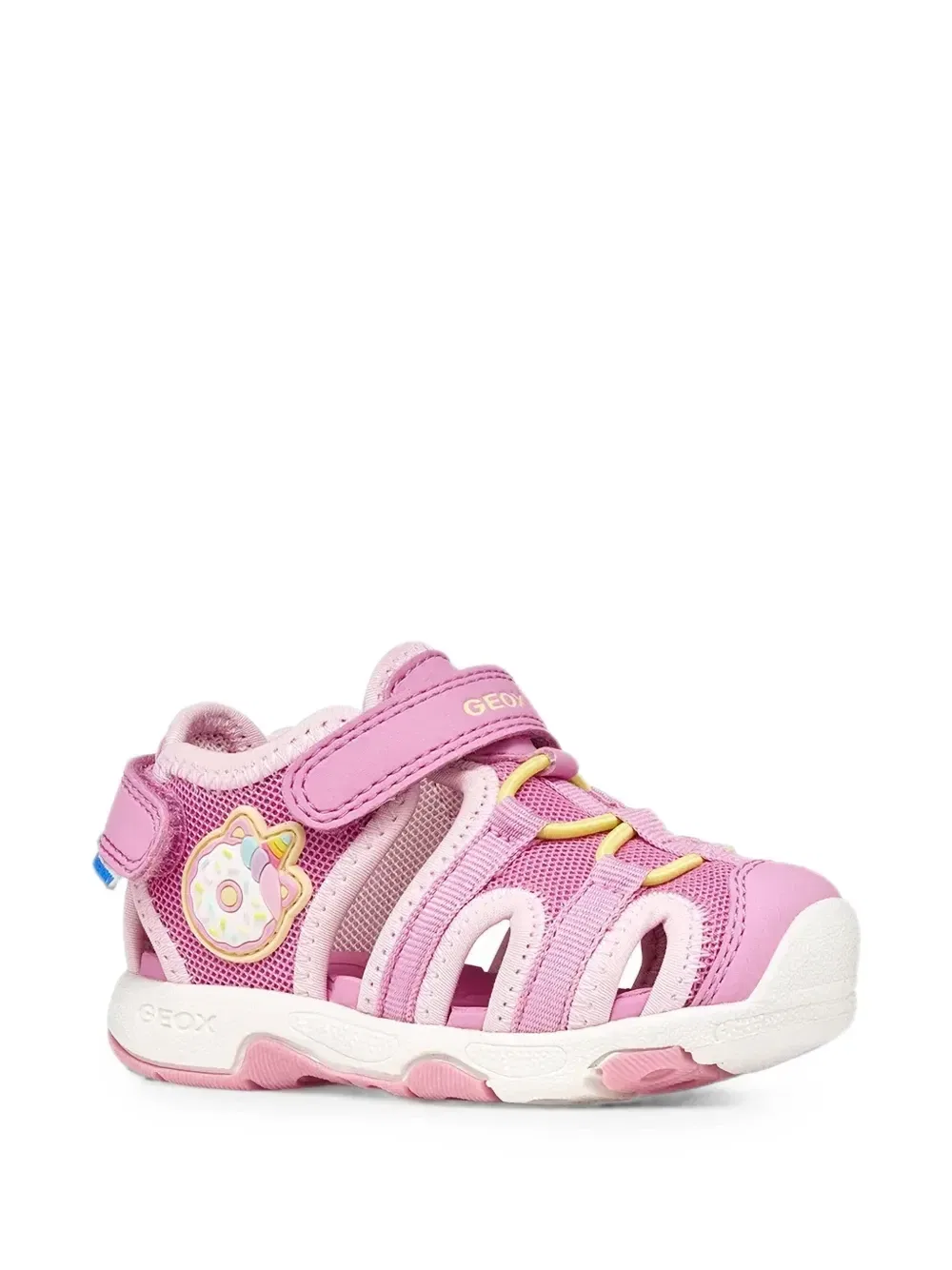 Сетчатые сандалии Multy на липучках Geox Kids, розовый