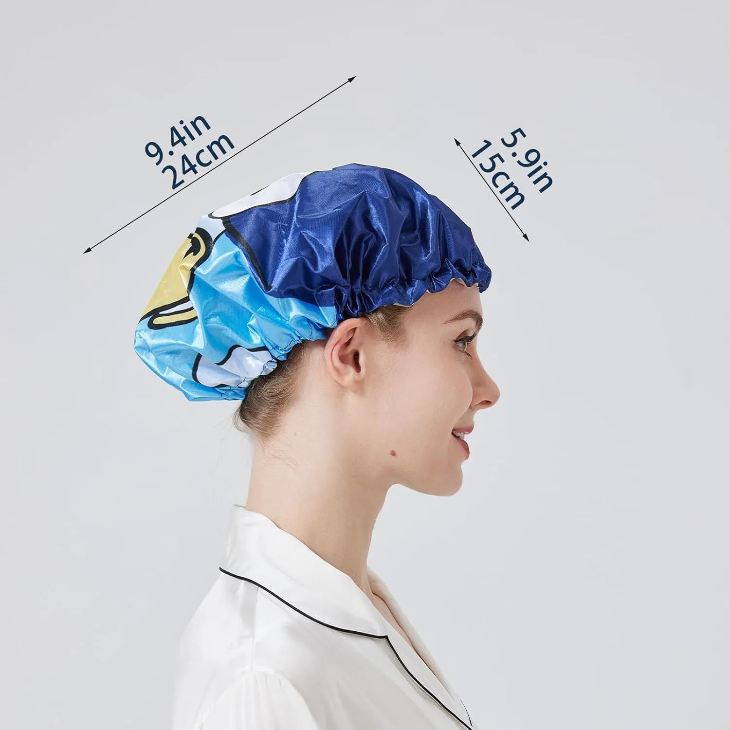 Шапочка для душа, двойной слой, водонепроницаемая, XL, LONGDON HOMEONE, набор 6 шт, Blauer Hund — фото 2