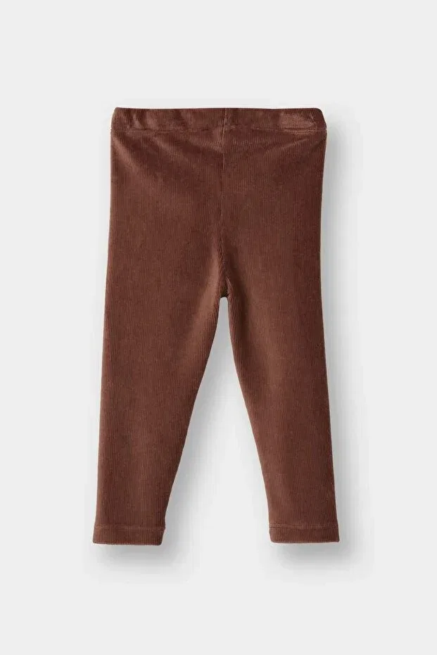 Детские леггинсы для девочек вельветовые Straight Leg Corduroy Leggings Defacto, Coffee-Bn307 — фото 3