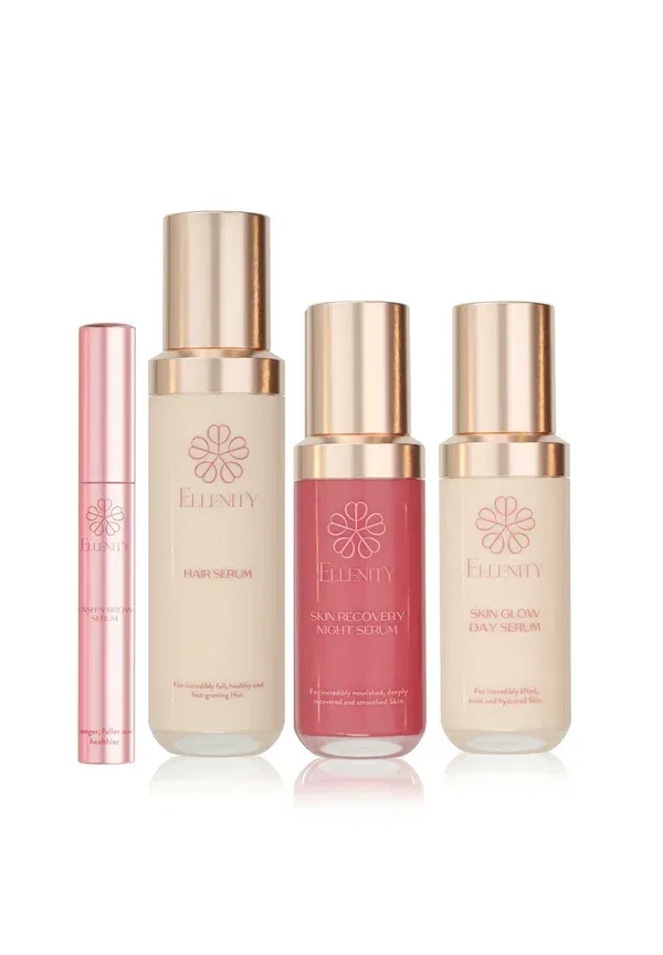 Набор для ухода за кожей Skin lash 'n' hair elixir luxe set Ellenity, прозрачный — фото 2