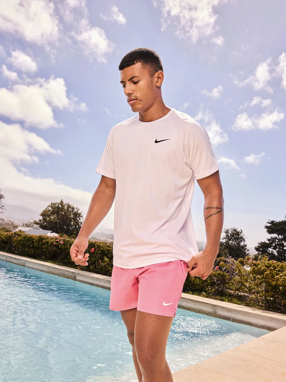 Футболка Nike Hydroguard Sun Safe с коротким рукавом, белый