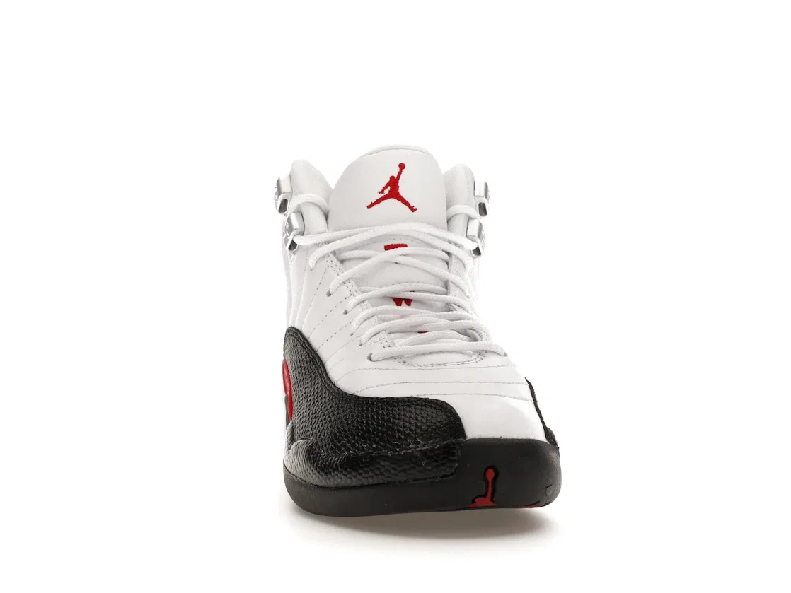 Детские кроссовки Lifestyle с принтом Jordan 12 Retro Jordan, White/Gym Red/Black — фото 2