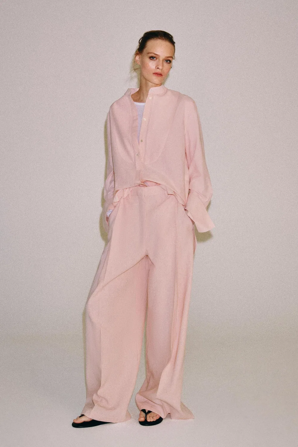 Плиссированные брюки из коллекции ZW ZARA, Pink