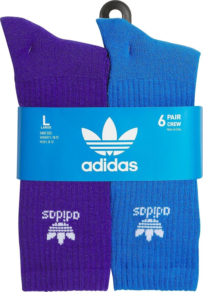 Мужские носки с трилистником Adidas Originals — 6 шт., мультиколор — фото 2