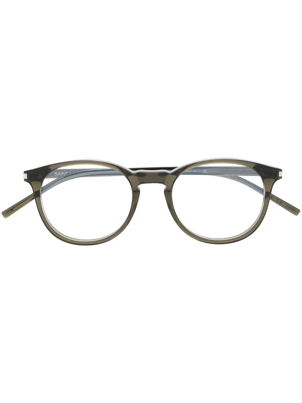 

Очки в круглой оправе Saint Laurent, зеленый