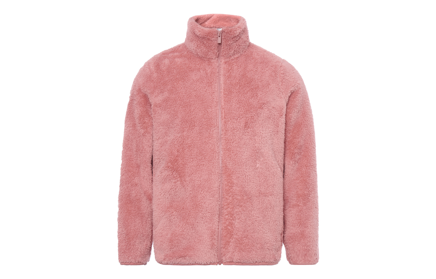 UNIQLO Бархатное пальто женское персиково-розовое, Peach Pink — фото 3