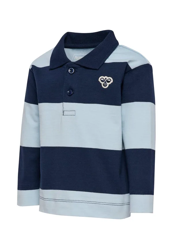 Миниатюрная свободная полосатая блузка с длинными рукавами Hummel, Dress Blues — фото 4