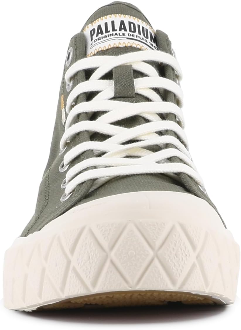 Кроссовки Palladium Unisex Palla Ace Mid из органического канваса на шнуровке, зеленый — фото 3