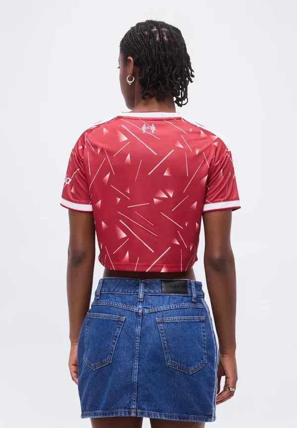 Футболка Liverpool FC 26/27 Home Crop Club Wear Adidas Performance, активный бордовый — фото 3