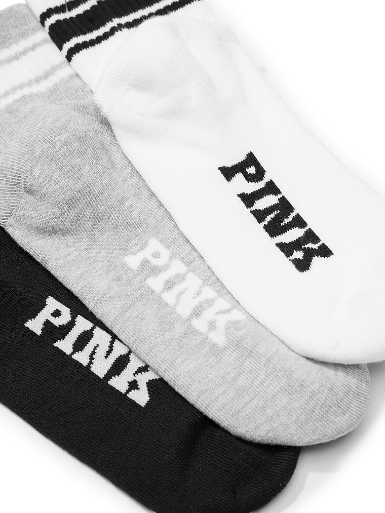 

3 пары носков по четвертям Pink, мультиколор
