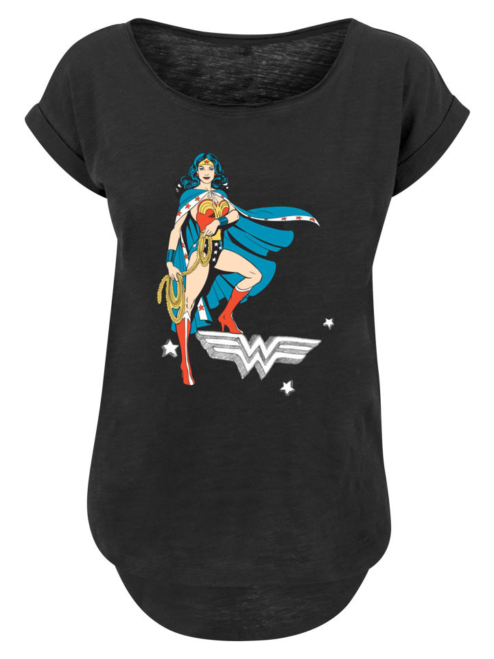 

Длинная футболка с логотипом DC Comics Wonder Woman Standing Logo черного цвета F4NT4STIC, Черный, Длинная футболка с логотипом DC Comics Wonder Woman Standing Logo черного цвета F4NT4STIC