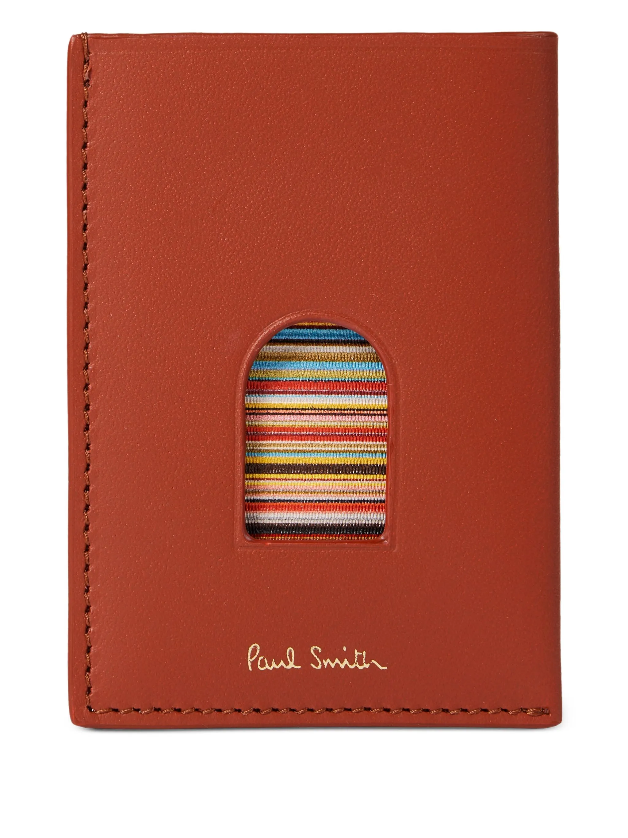 

Кожаный картхолдер Paul Smith, коричневый
