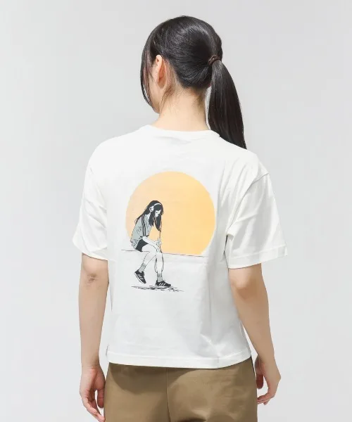 Женская футболка с аниме-графикой adidas Anime Graphic Summer T-shirt офф-уайт — фото 3