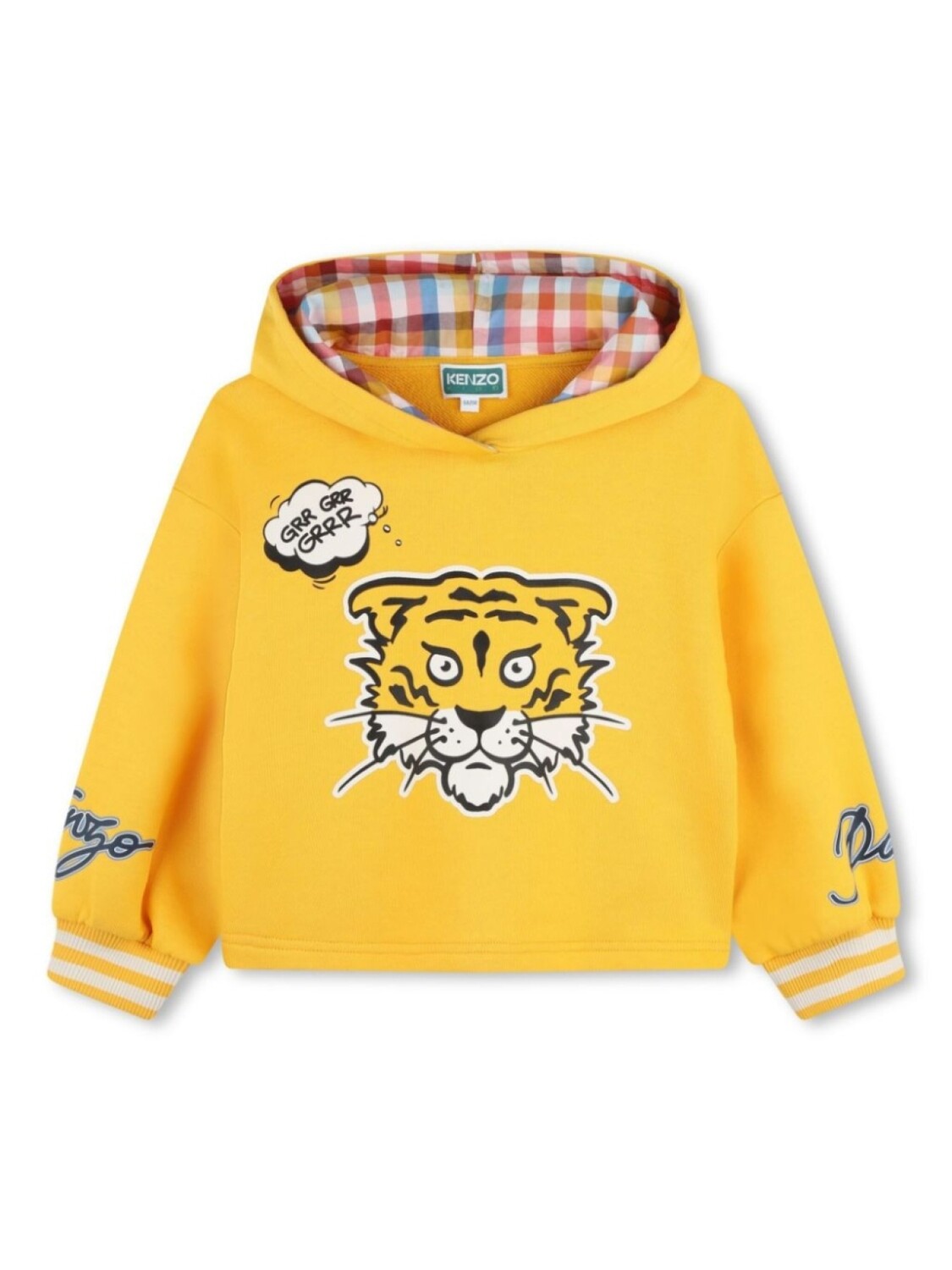 

Kenzo Kids худи с принтом Tiger, желтый