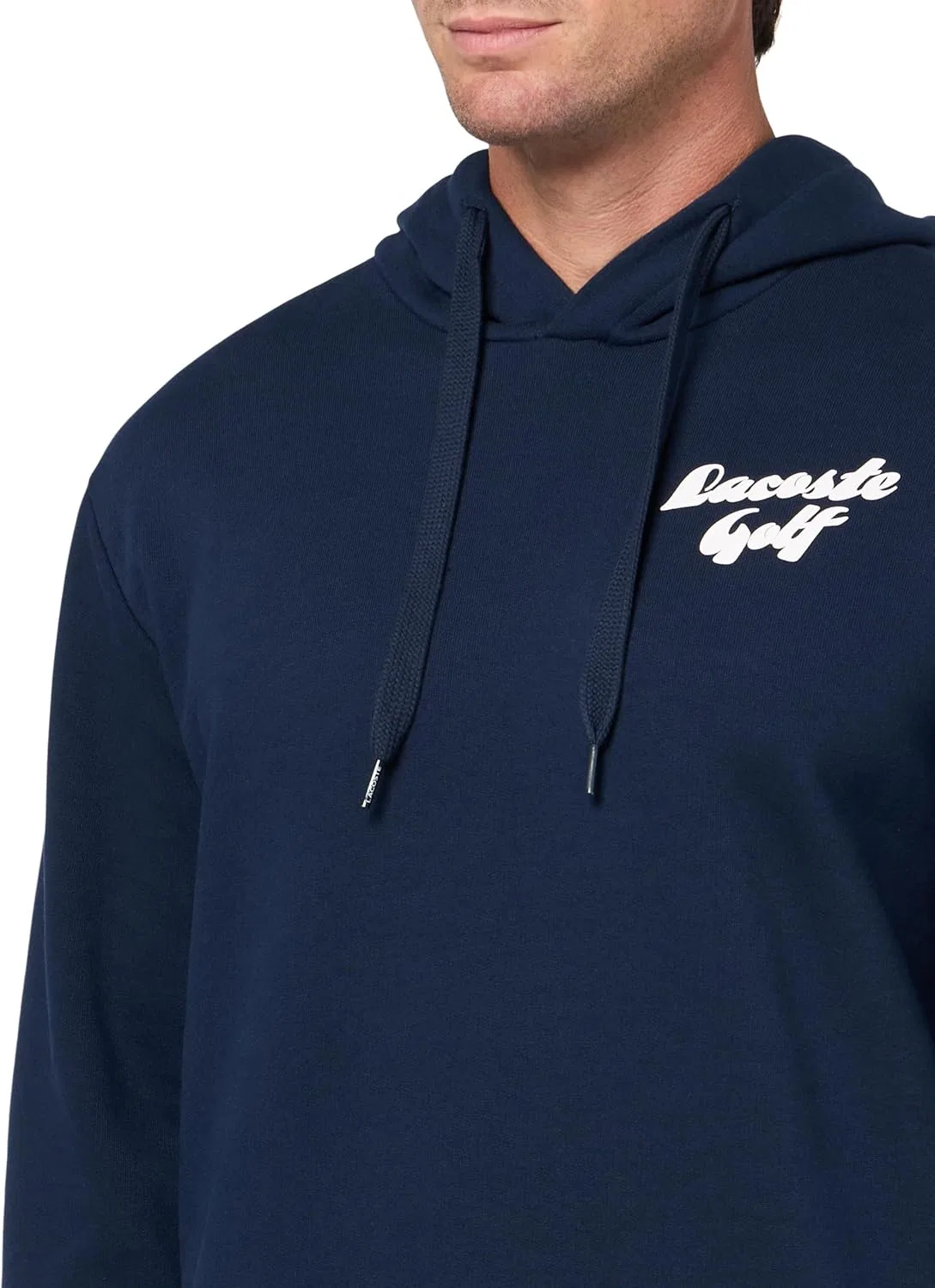 Мужская толстовка Lacoste с принтом и флисовой подкладкой для игры в гольф — фото 4