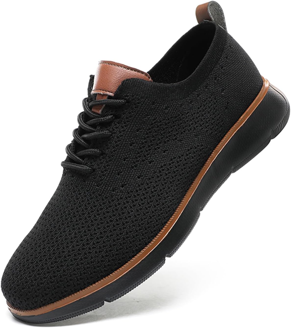 

Мужские сетчатые оксфорды Легкие дышащие туфли Комфортные повседневные туфли для ходьбы Medasain, черный