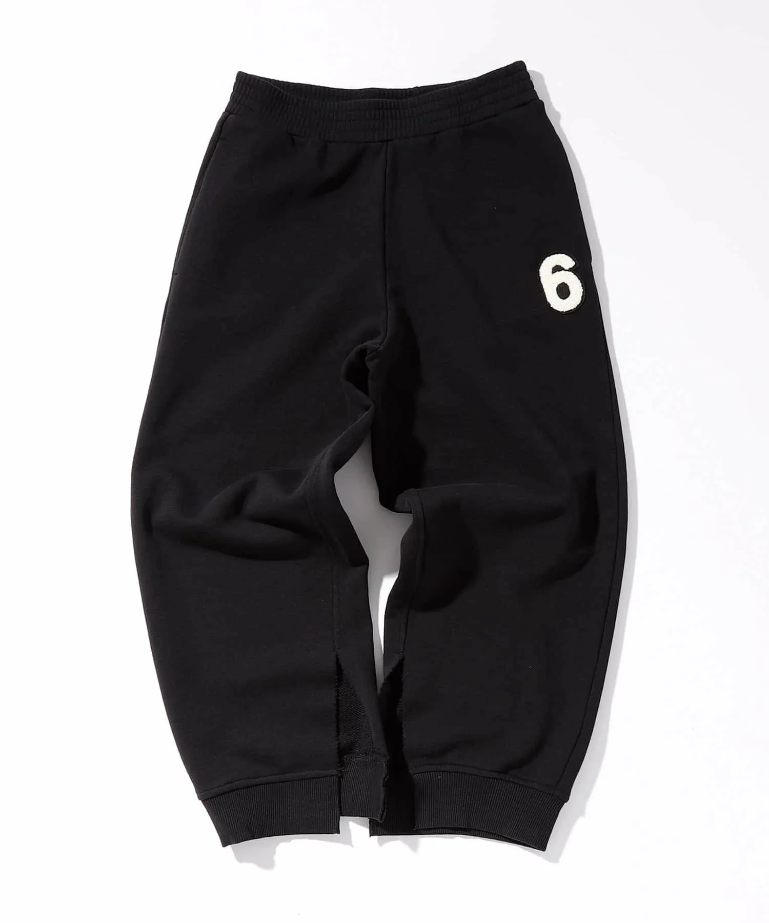 (K)MM6 Maison Margiela/MM6 Maison Margiela Детские и подростковые спортивные брюки с одной точкой опоры, Black