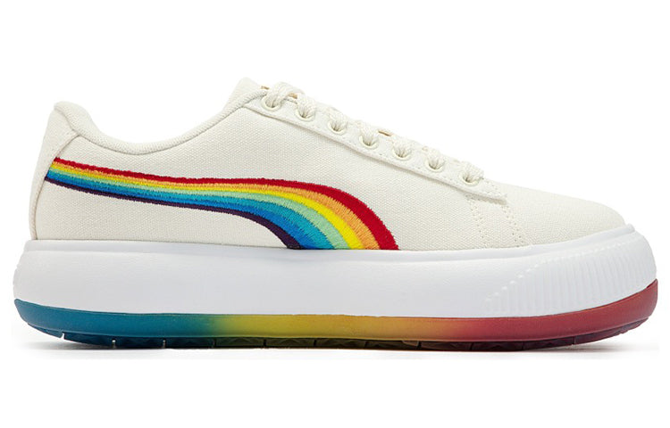 Кеды (WMNS) PUMA Suede Mayu Prism, кремовый — фото 2