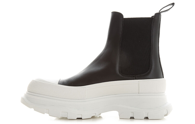 

Мужские ботинки челси Alexander McQueen Tread Slick, черный/белый
