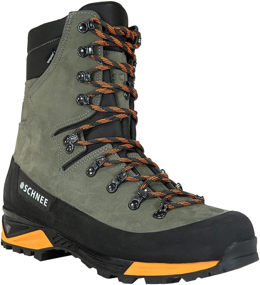

Охотничьи ботинки SCHNEE'S Timberline, без утеплителя, водонепроницаемые, с кожаным верхом высотой 23 см, Quarry
