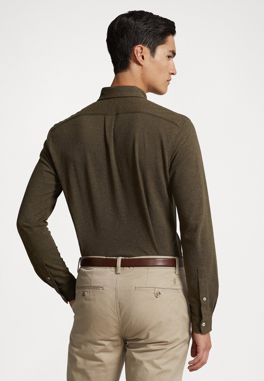 Рубашка С ДЛИННЫМ РУКАВОМ Polo Ralph Lauren, Wilson Olive Heather — фото 3