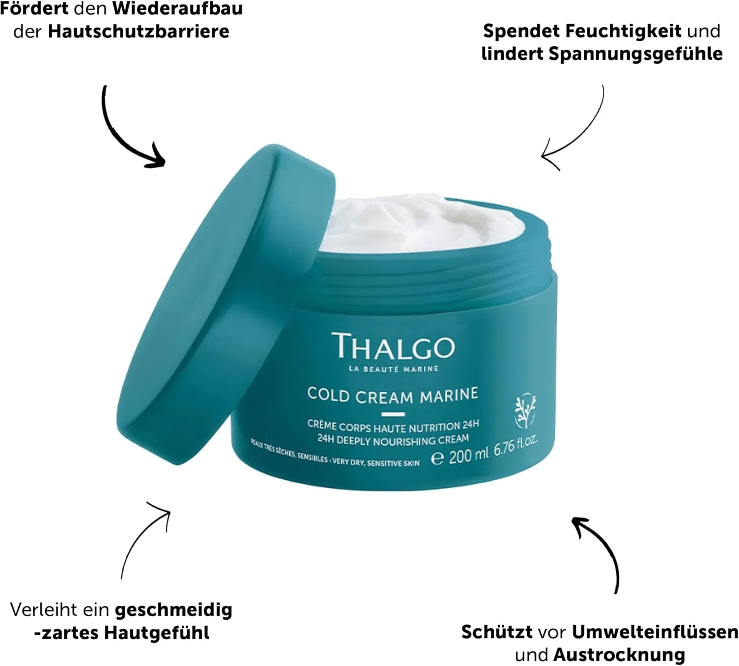 Увлажняющий крем для тела «Cold Cream Marine» от THALGO, 200 мл Thalgo — фото 2