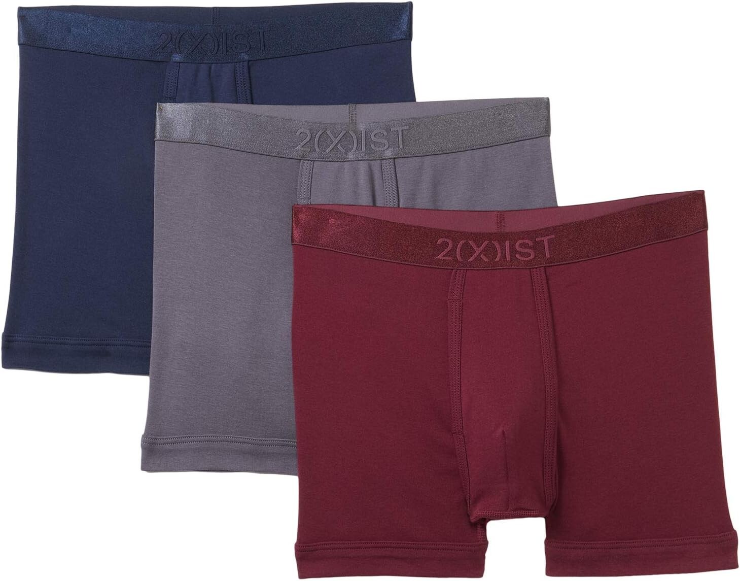 

Боксеры 2(X)IST 3-Pack Pima Cotton Boxer Brief, цвет Navy Blazer/Tawny Port/Jet