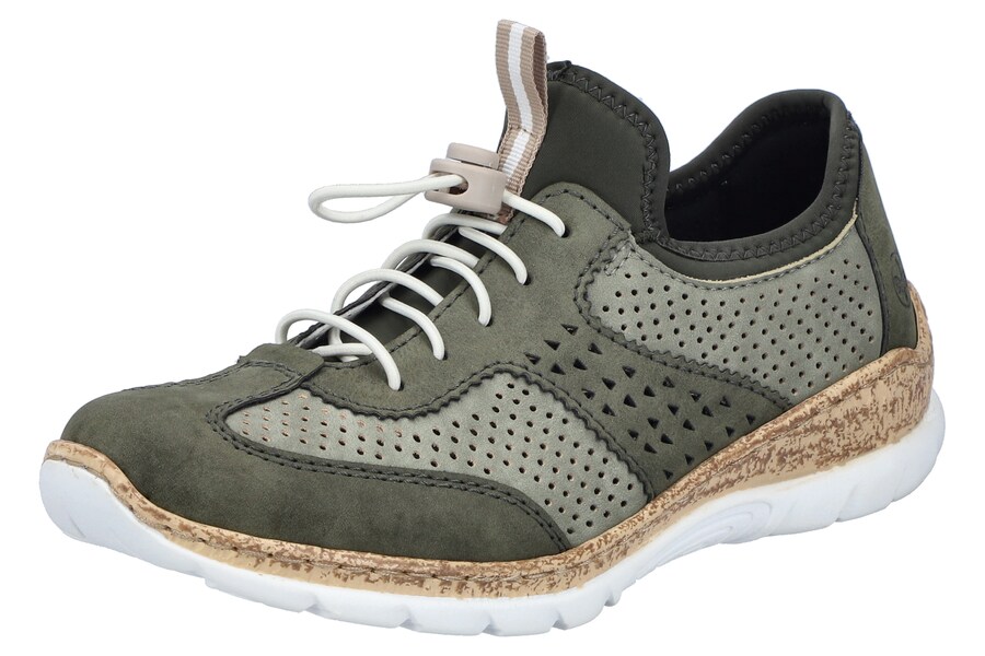 Слипоны Rieker, Fir/Pastel green