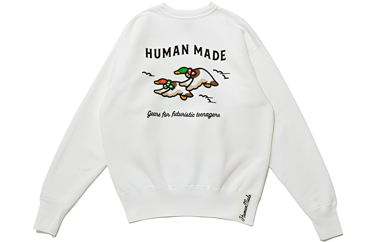 

Свитшот мужской белый HUMAN MADE