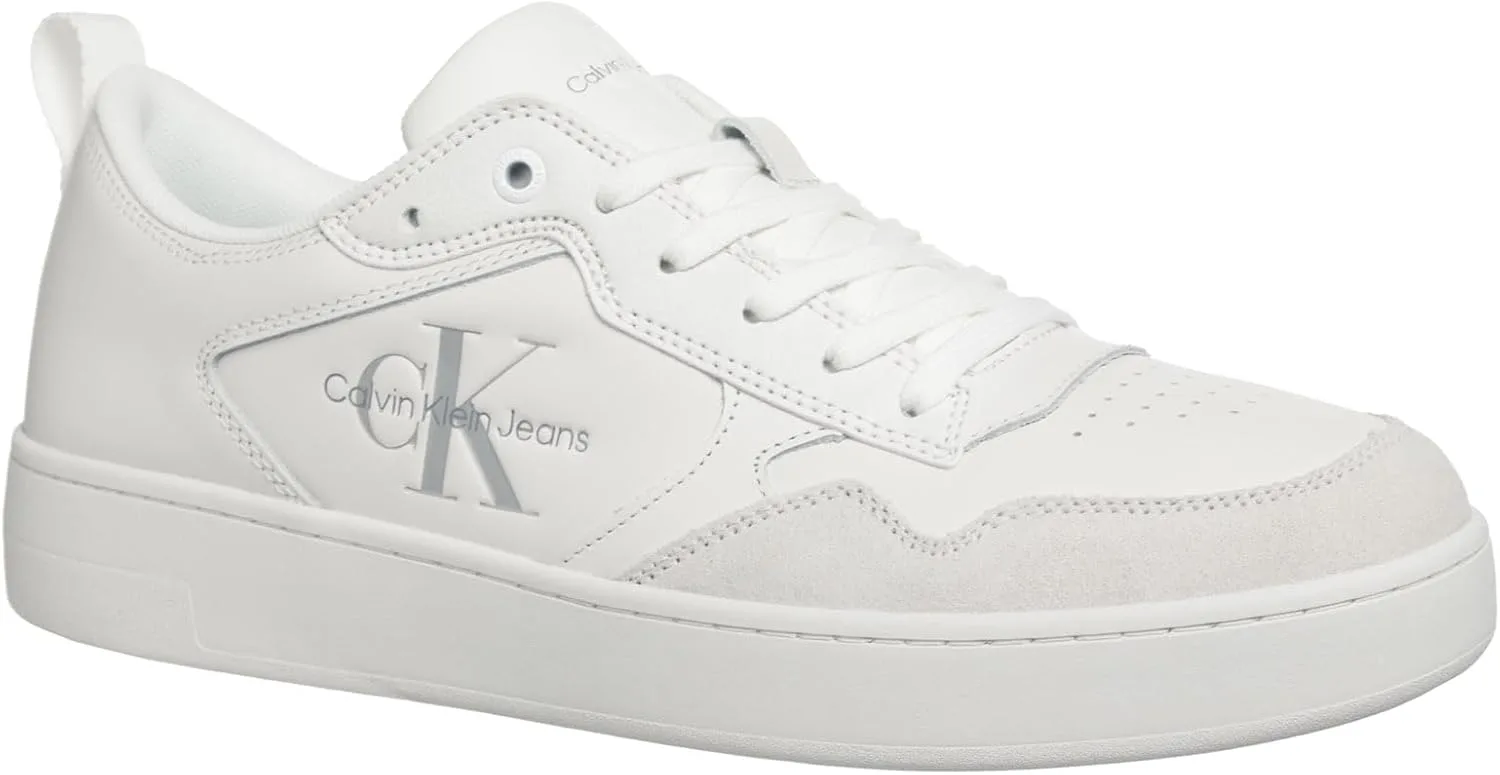 Мужские кожаные кроссовки Calvin Klein Jeans Cupsole Low, белый — фото 4
