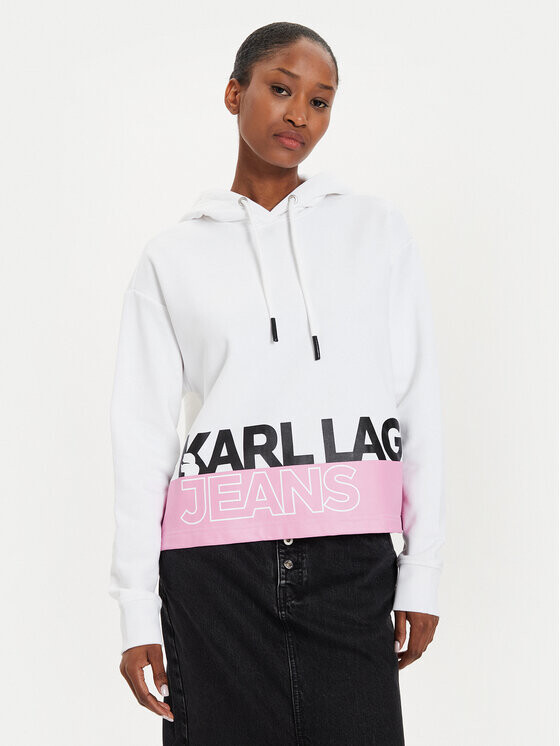 

Толстовка regular fit Karl Lagerfeld, белый