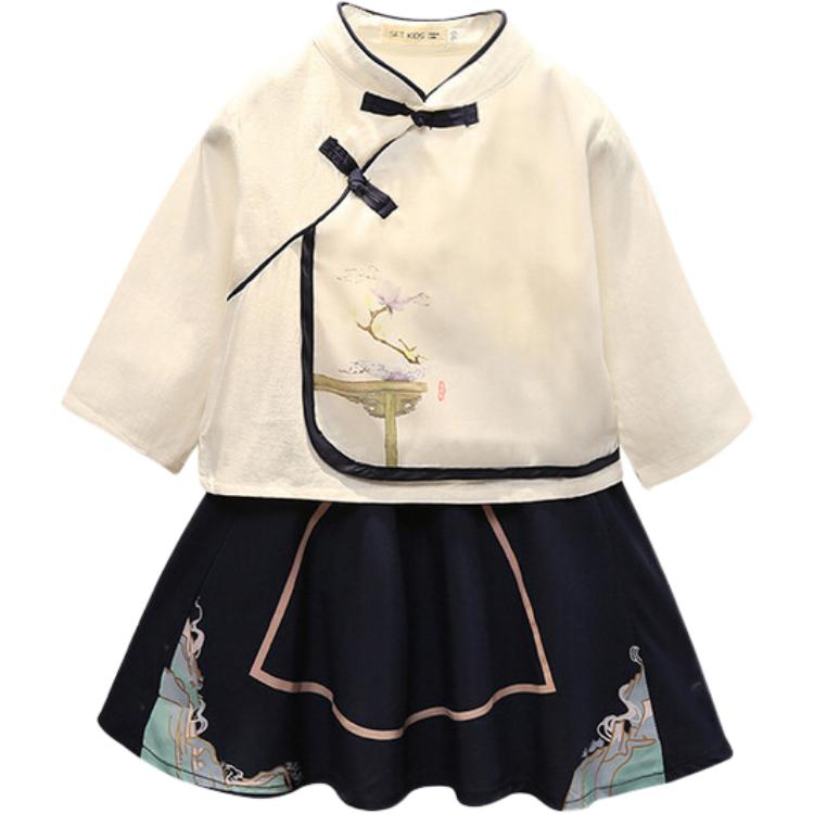 

PROTECTCAMEL Двухкомплектные юбочные наборы для дошкольников с отложным воротником, умеренно короткие