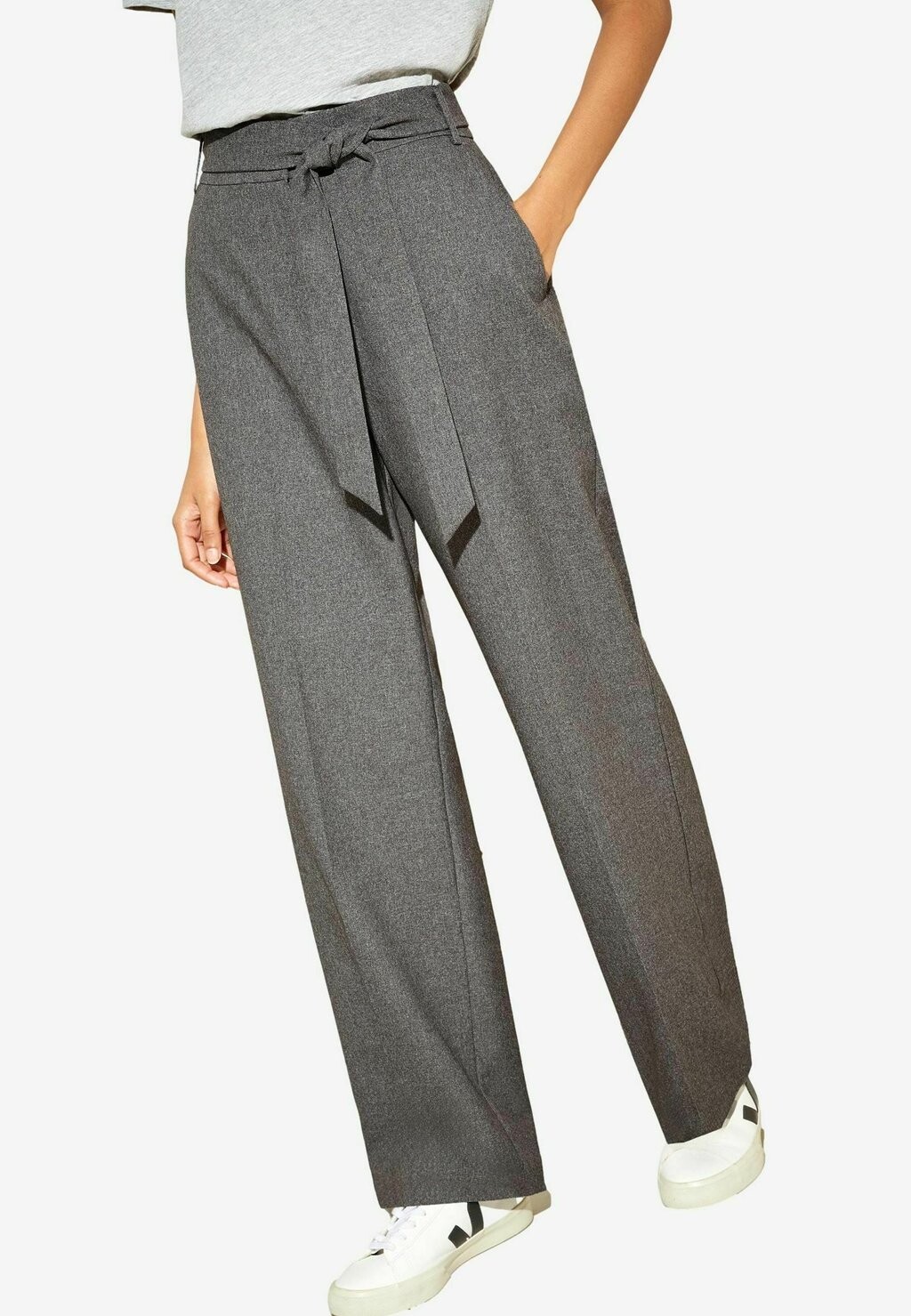 

Брюки WIDE LEG TEXTURED TAILORED Friends Like These, серый