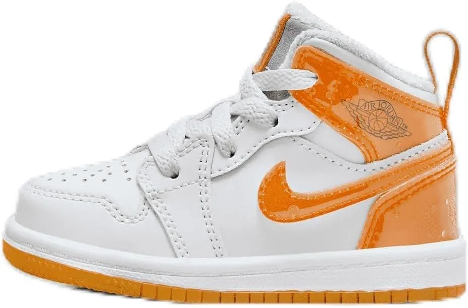Кроссовки Nike Air Jordan 1, серо-оранжево-зеленый