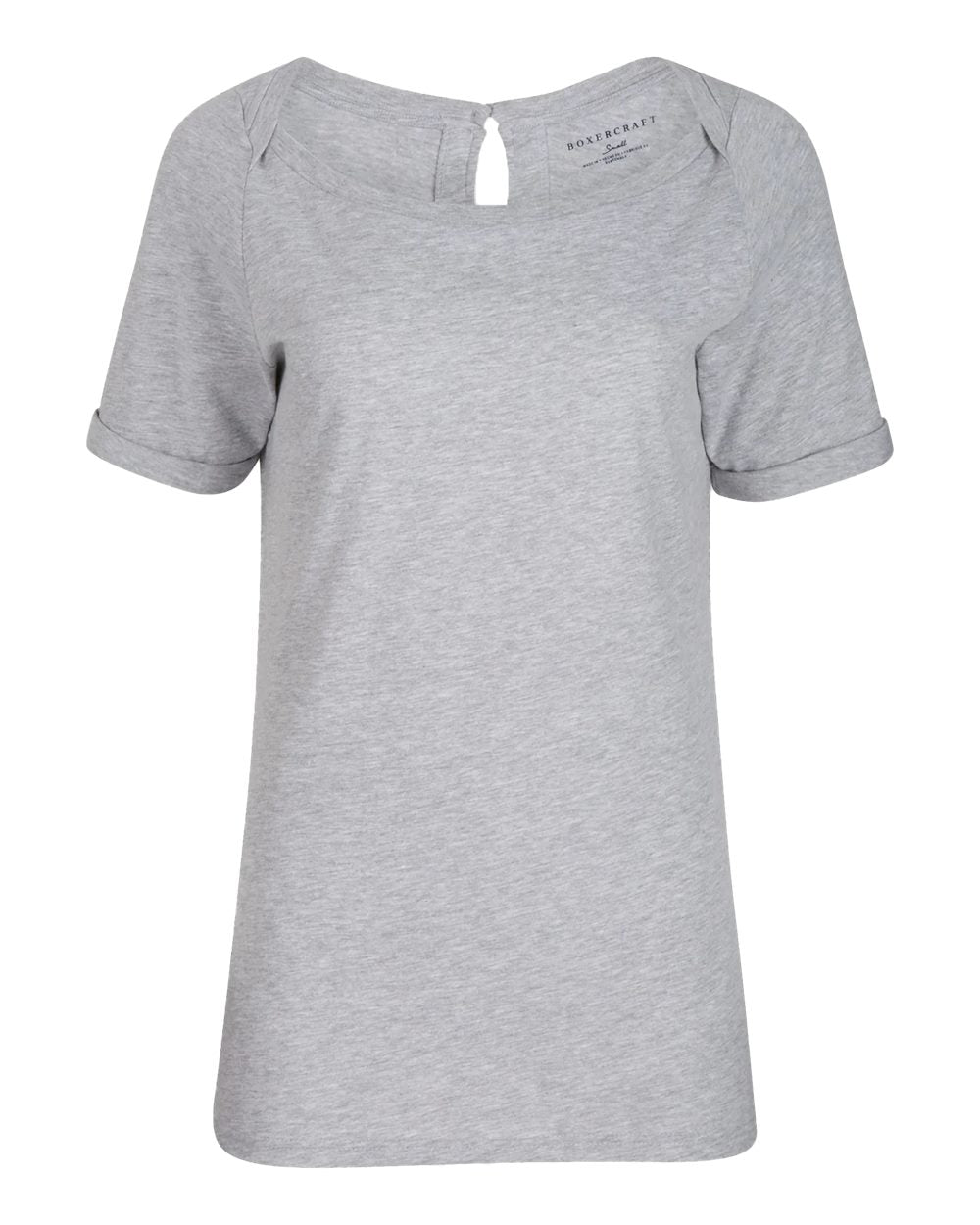 

Женская футболка «Carefree» Boxercraft, цвет oxford heather