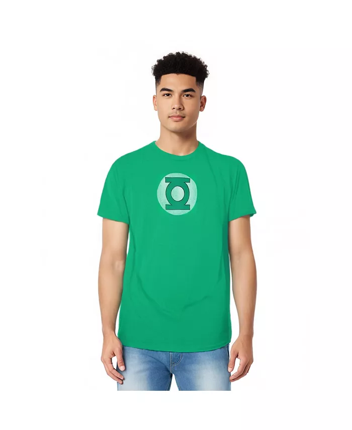 

DC Mens DC Comics Green Lantern Green Lantern Logo Distressed короткий рукав взрослая футболка / T-Shirt Green Lantern, зеленый