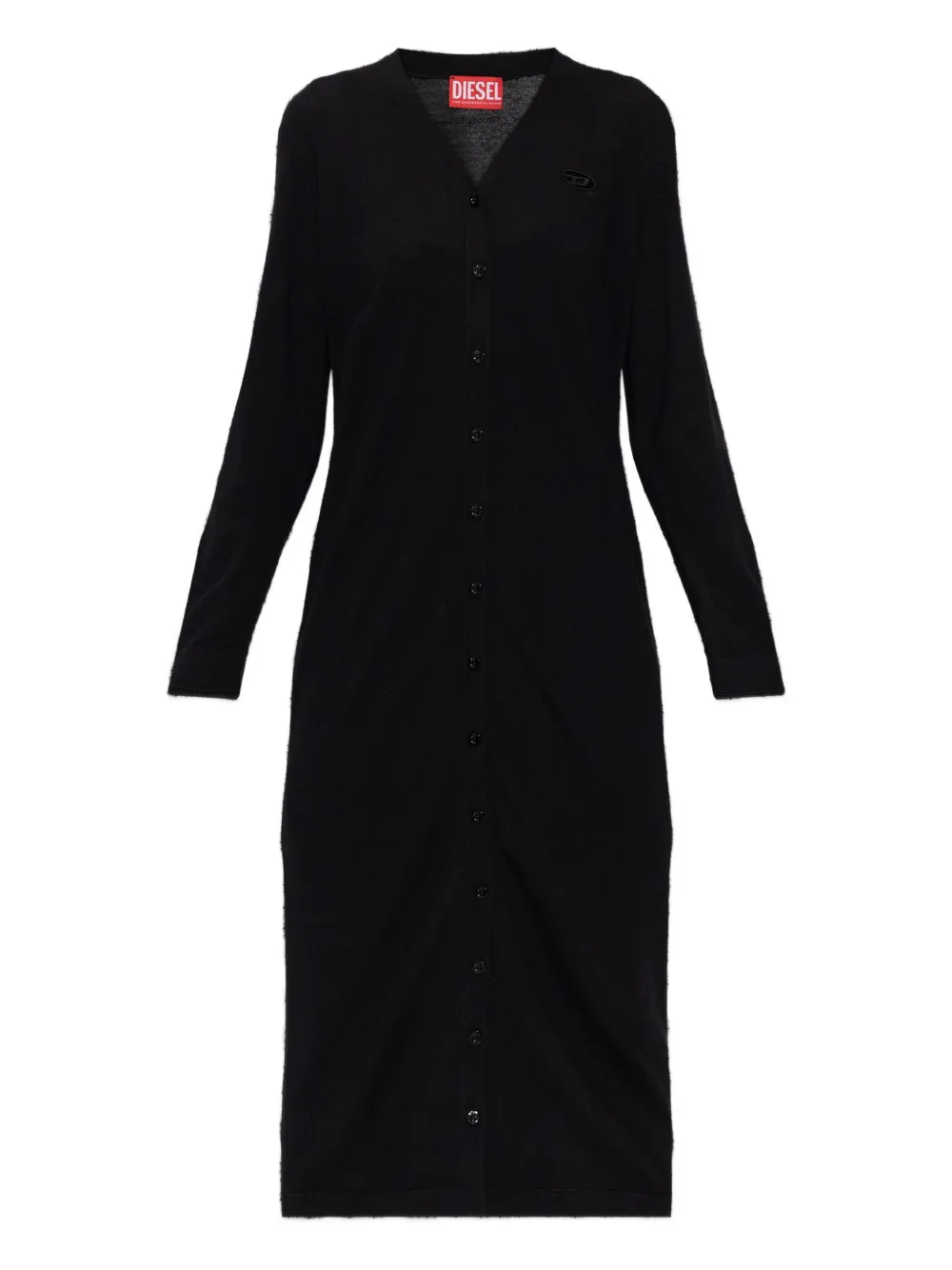 

Кардиган-пальто M-Alinesa с логотипом Diesel, черный