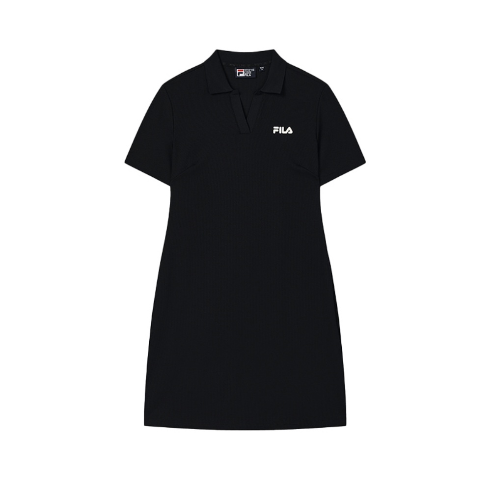 

Платье Heritage с короткими рукавами для женщин FILA, черный