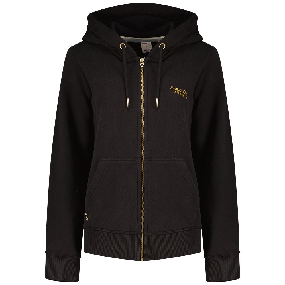 

Толстовка Superdry Essential Logo Full Zip, черный