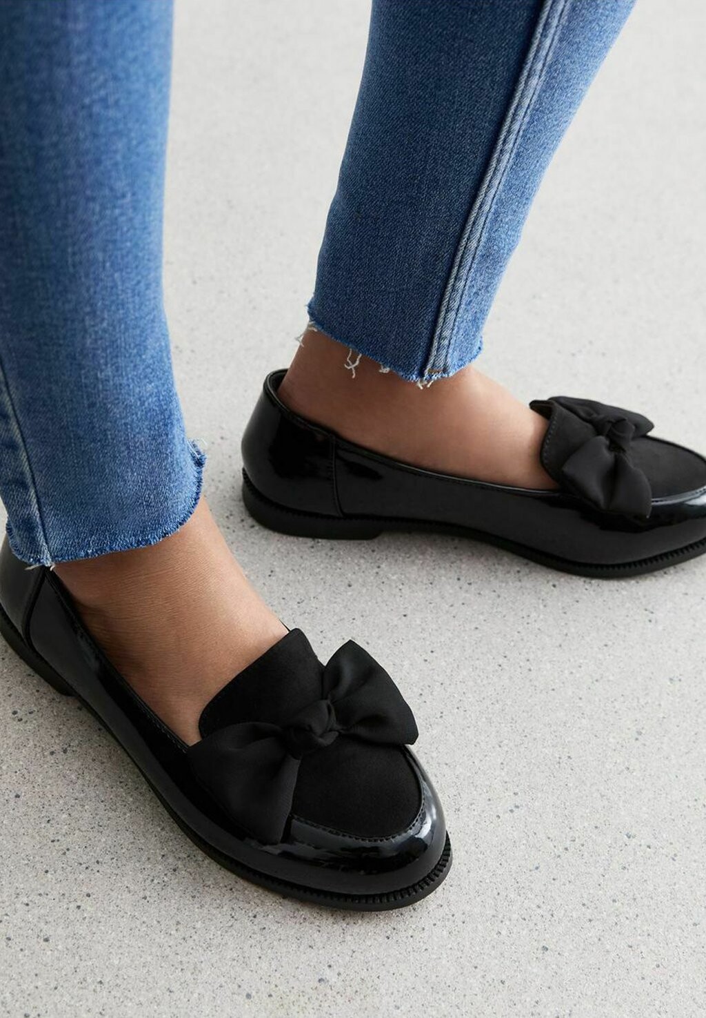 

Повседневная обувь COMFORT WIDE FIT BOW FRONT New Look Wide Fit, черный