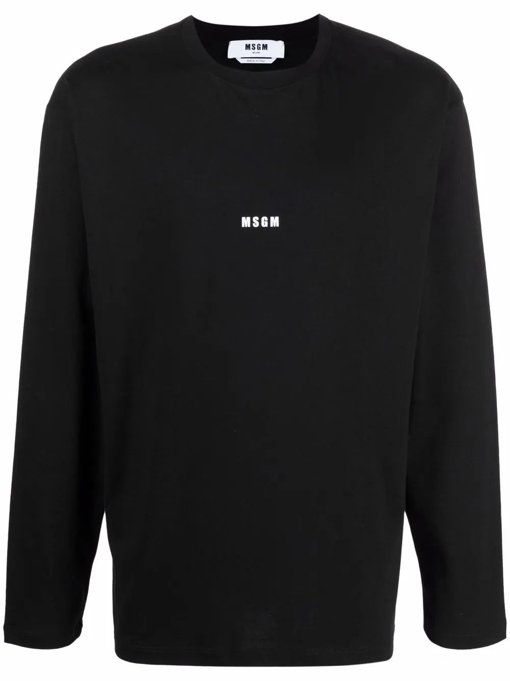 

Футболка с длинными рукавами и логотипом MSGM, черный