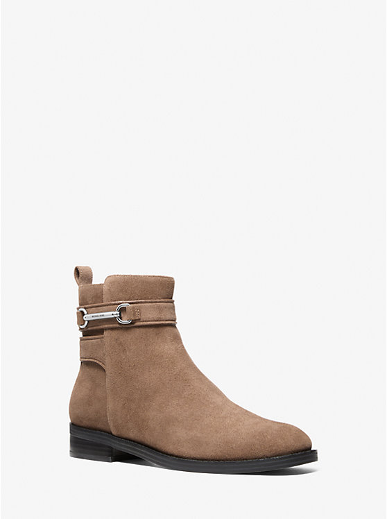 Замшевые ботильоны Carson Michael Kors, серый