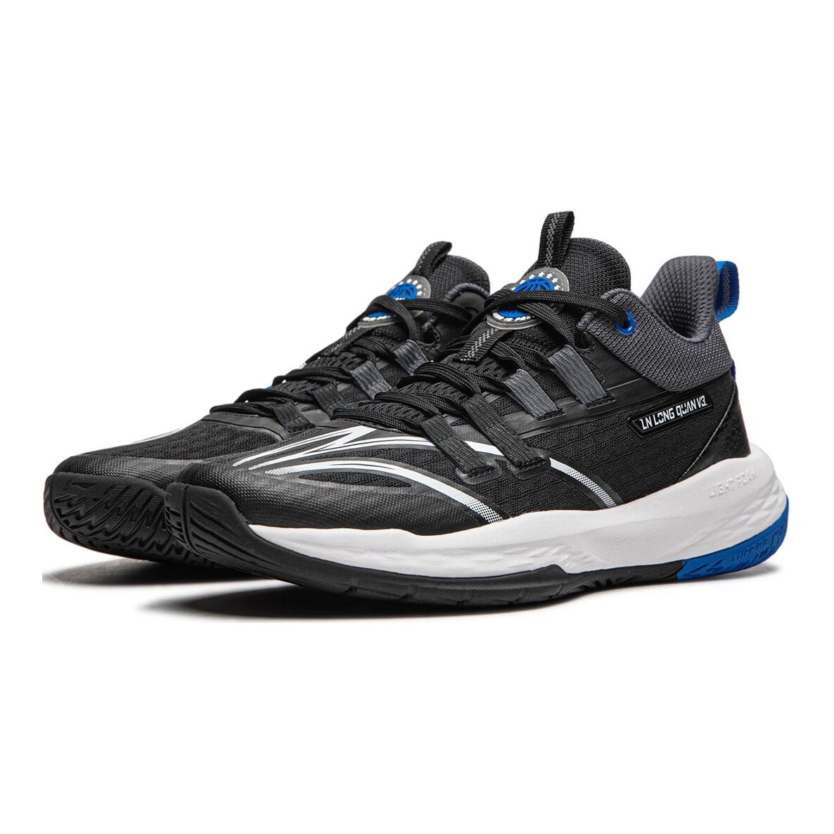 Баскетбольные кроссовки Dragon Fist V3 Kids GS Low-top Black Lining Young, черный — фото 3