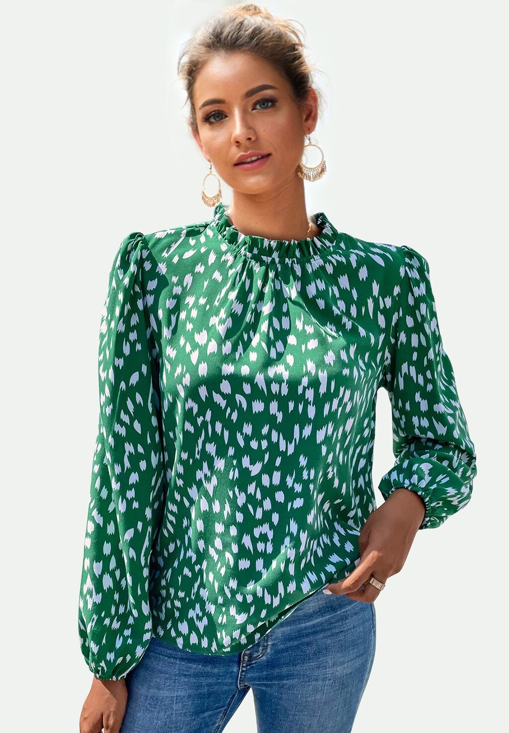 

Блузка FRILL DETAIL FS Collection, цвет green
