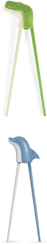 

Оригинальные палочки для еды Fred T-REX Munchtime, один размер, T-Rex и оригинальные палочки для еды Fred MUNCHTIME Dolphin, серые, пара Genuine Fred