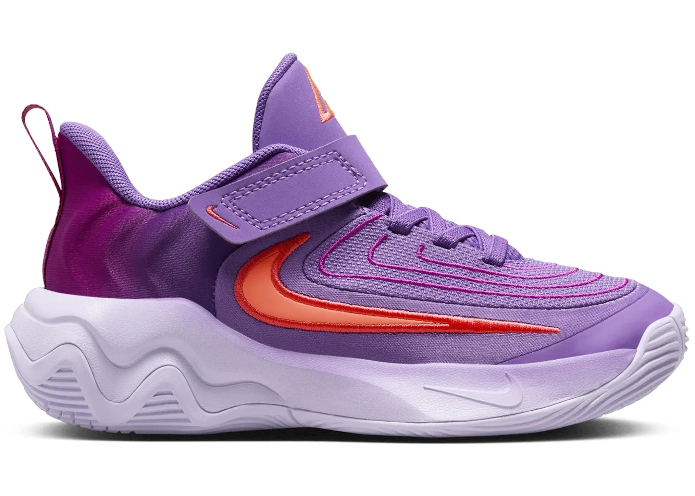 Детские кроссовки спортивные Nike Giannis Immortality 4, Black Raspberry/Hot Punch/Hot Fuchsia/Aster Pink