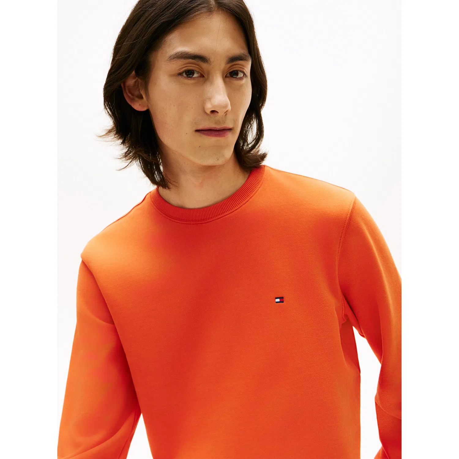 Мужской свитшот с круглым вырезом Tommy Hilfiger, Orange — фото 2